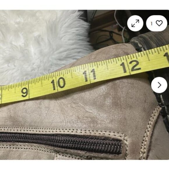 V Italia Smoke Leather Lace Up Zip Tall Lined Boot S Shoe Womens EU 40 - Picture 8 of 9